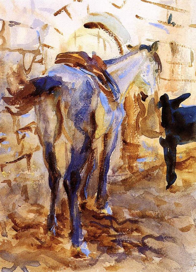 Saddle Horse, Palestine — Джон Сингер Сарджент