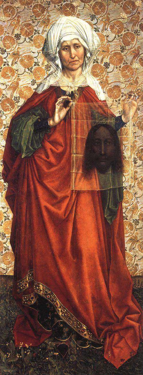 Saint Veronica Displaying the Sudarium — Робер Кампен
