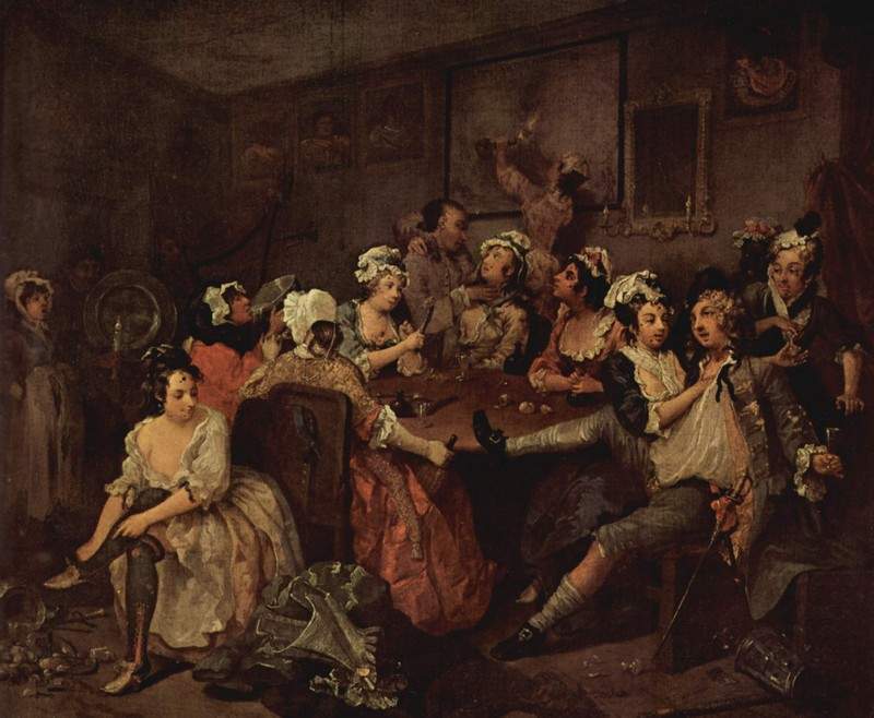 Scene in a tavern — Уильям Хогарт