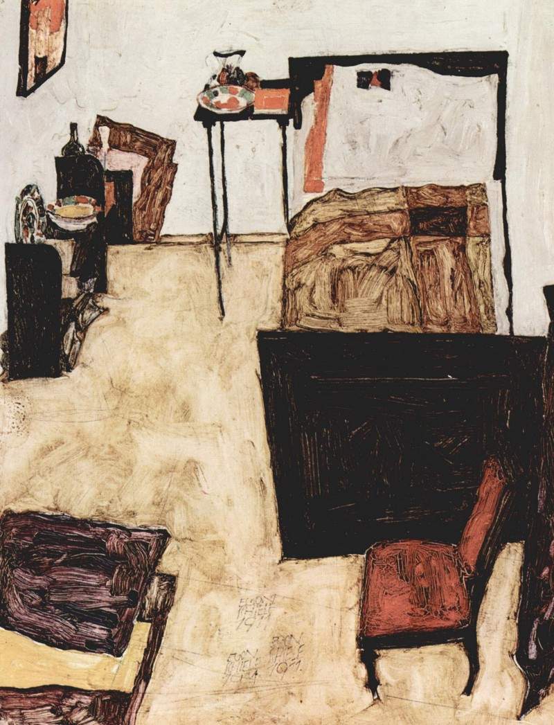 Schiele’s Room in Neulengbach — Эгон Шиле
