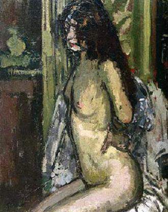 Seated Nude, Paris — Уолтер Сикерт