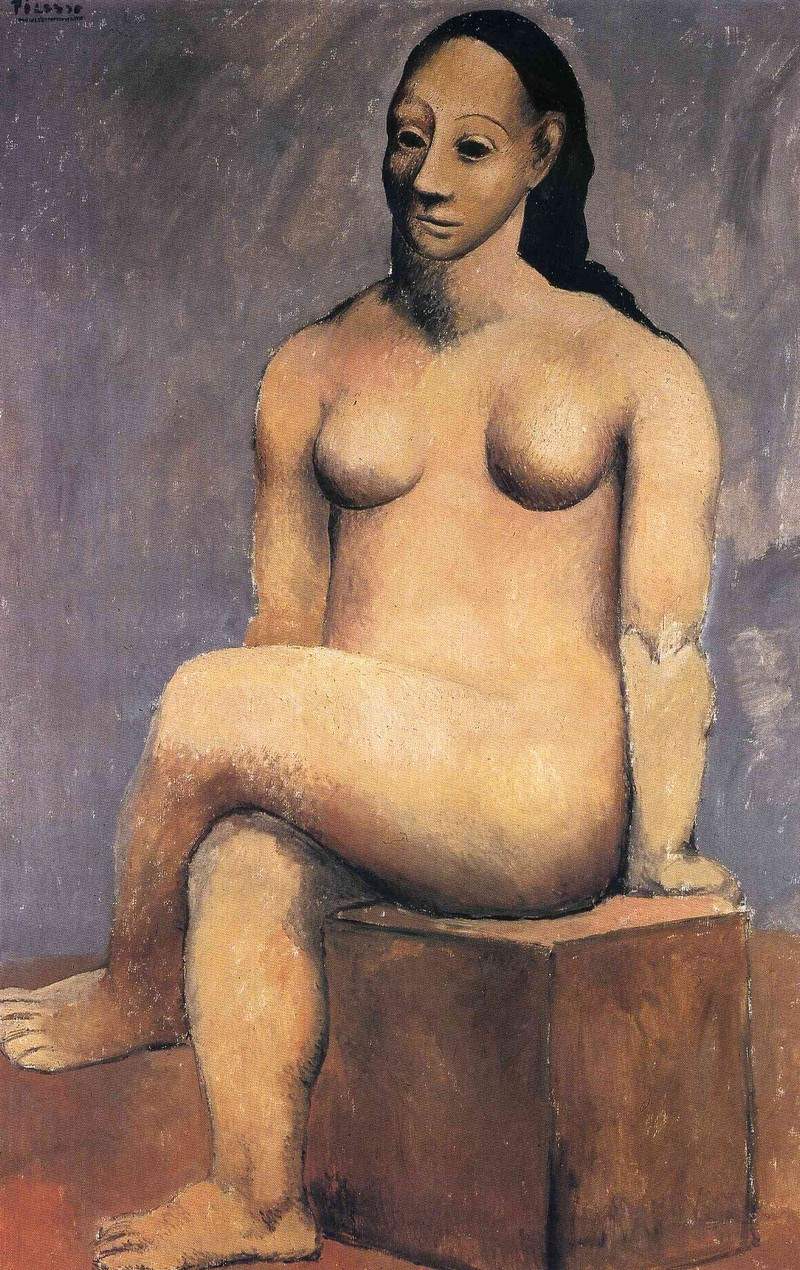 Seated woman with her legs crossed — Пабло Пикассо