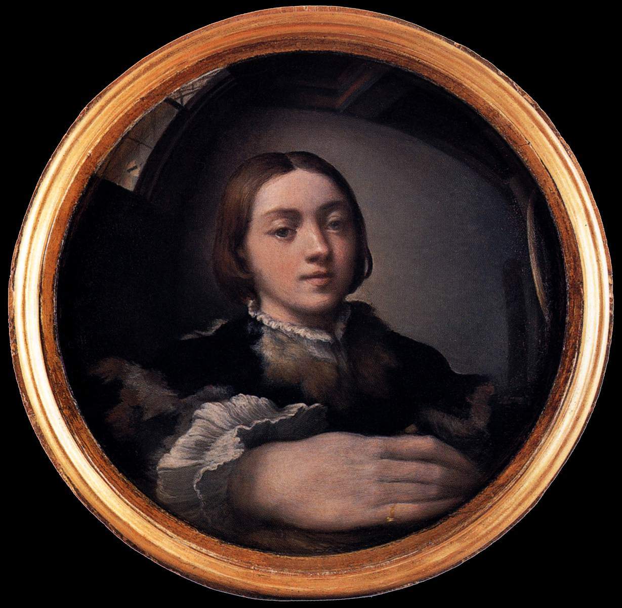 Self Portrait at the Mirror — Пармиджанино