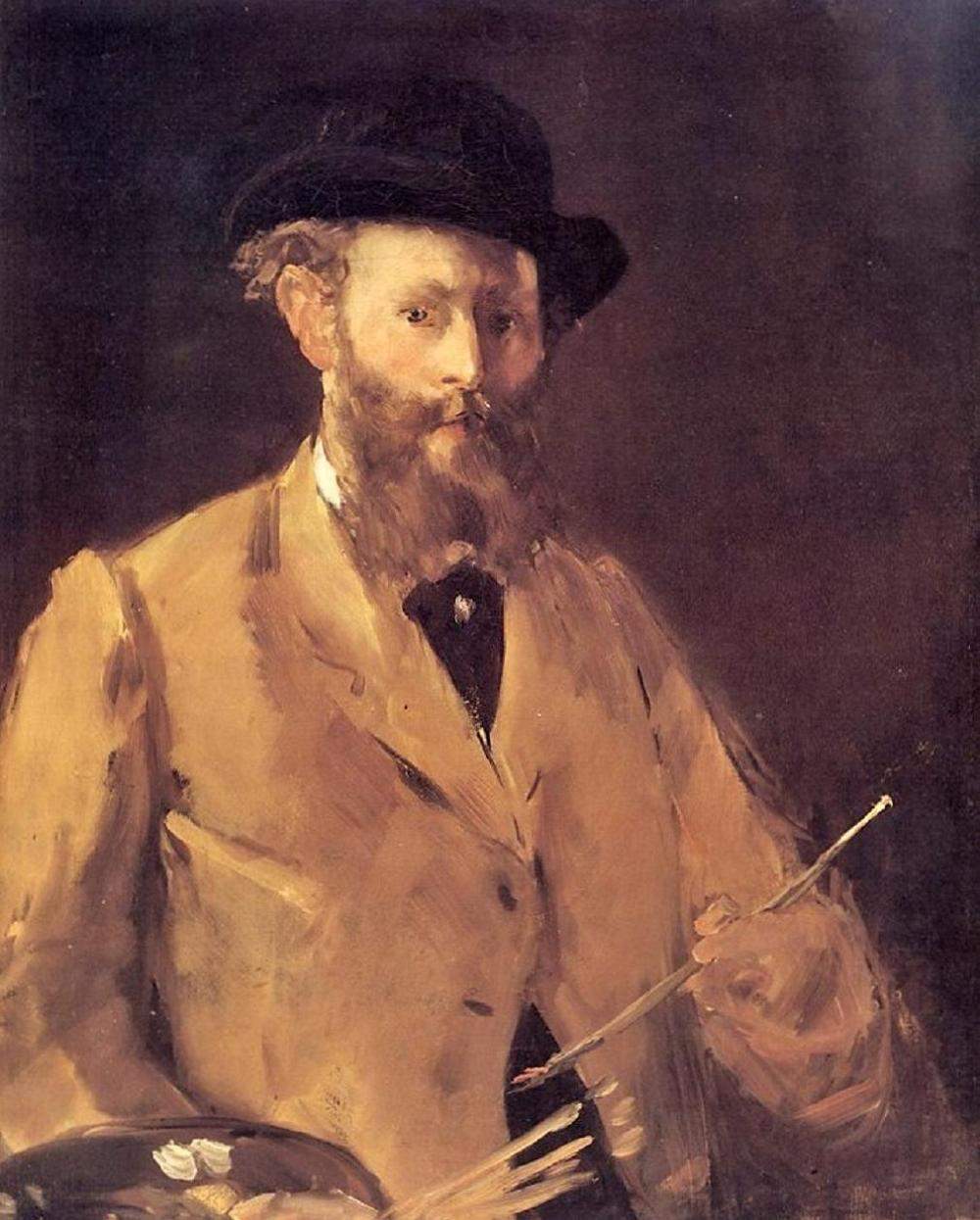 Self Portrait with a Palette — Эдуард Мане