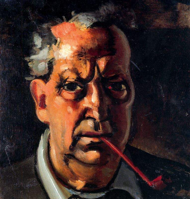 Self-portrait with a pipe — Андре Дерен