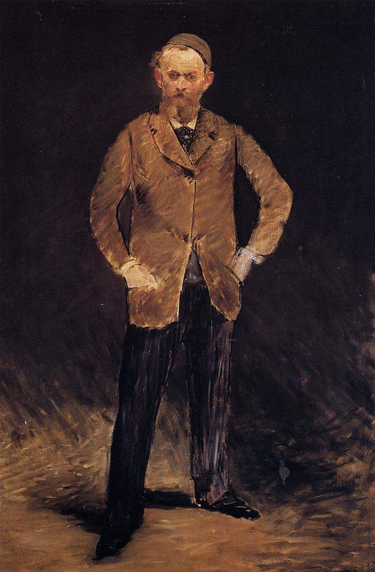 Self-portrait with skull-cap — Эдуард Мане