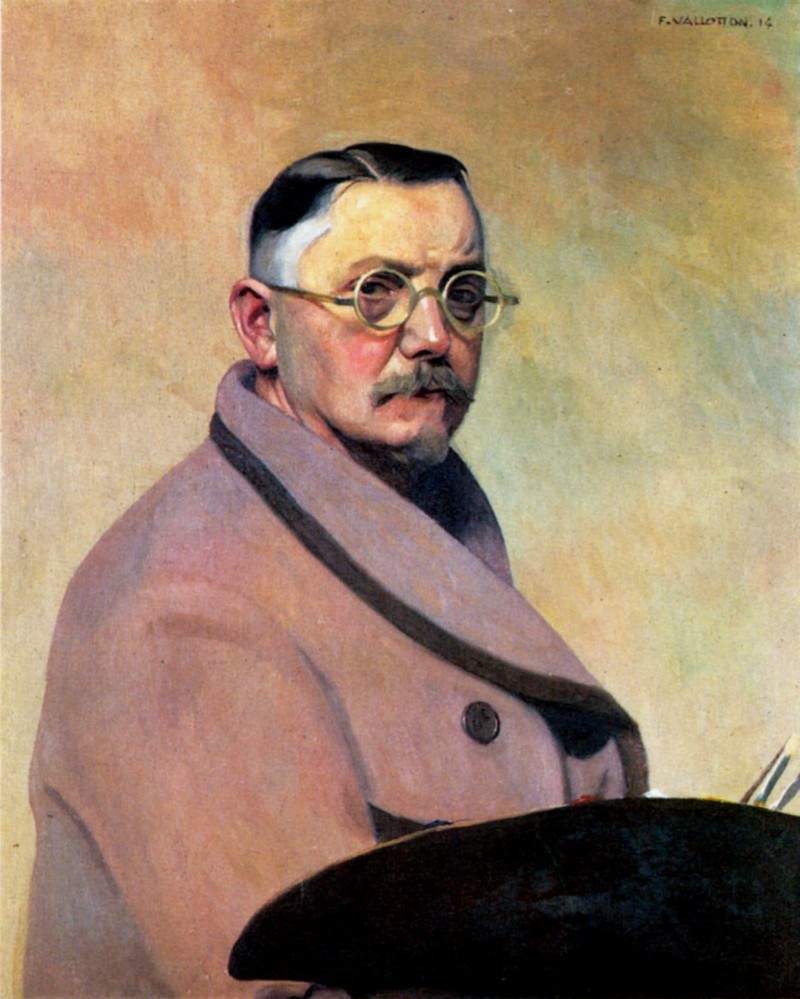 Self-portrait with the dressing gown — Феликс Валлотон