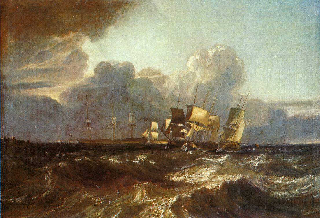 Ships Bearing up for Anchorage (‘The Egremont Sea Piece’) — Уильям Тёрнер
