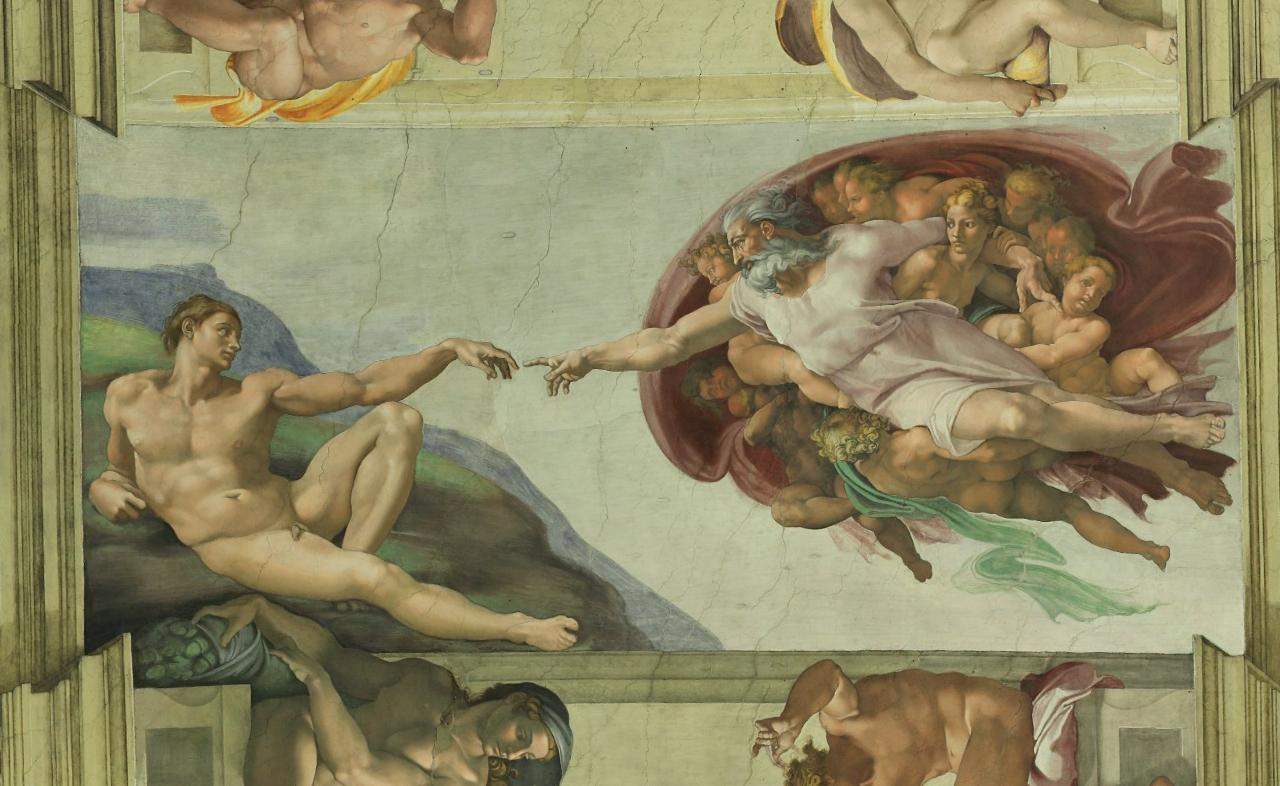 Sistine Chapel Ceiling: Creation of Adam — Микеланджело