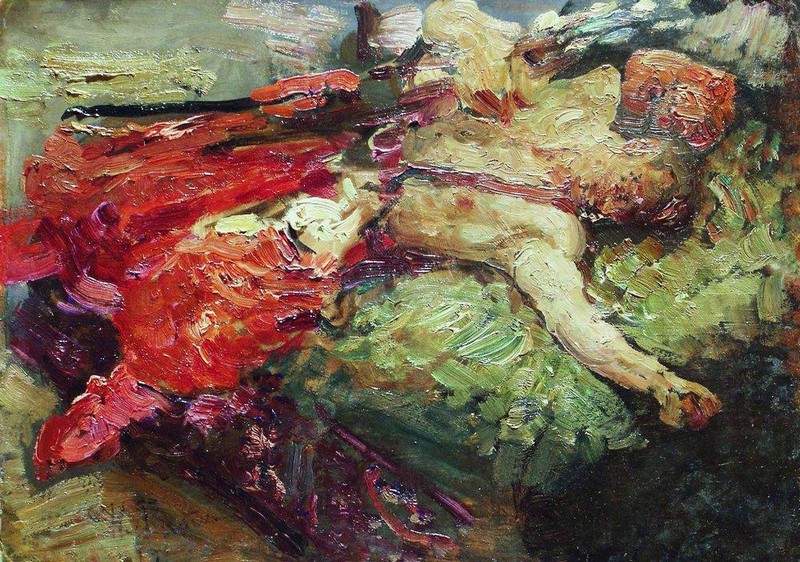 Спящий казак — Илья Репин