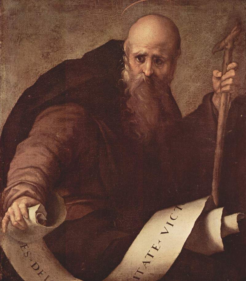 St. Anthony Abbot — Джакопо Понтормо