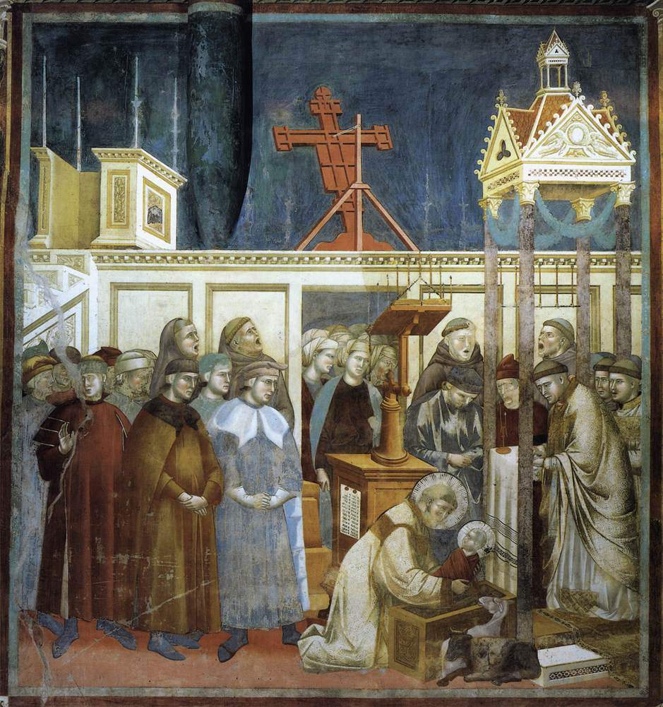 St. Francis of Assisi Preparing the Christmas Crib at Grecchio — Джотто