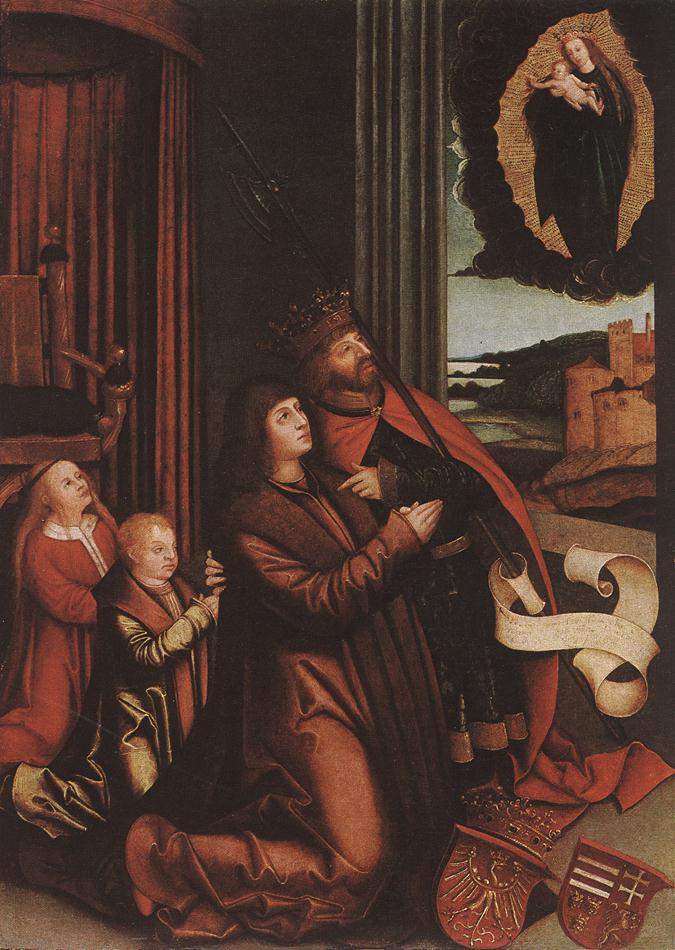 St. Ladislas Presents Wladislav II and His Sons to the Virgin — Бернхард Штригель