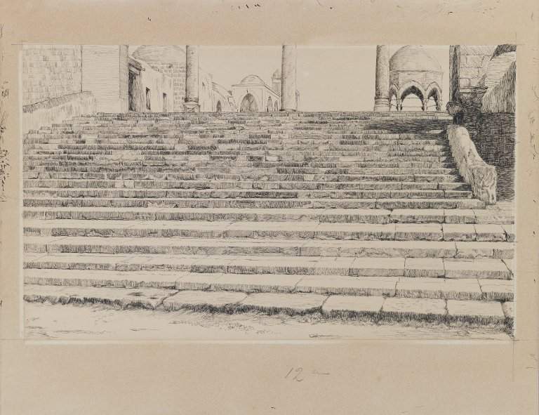 Staircase of the Court, Haram — Джеймс Тиссо