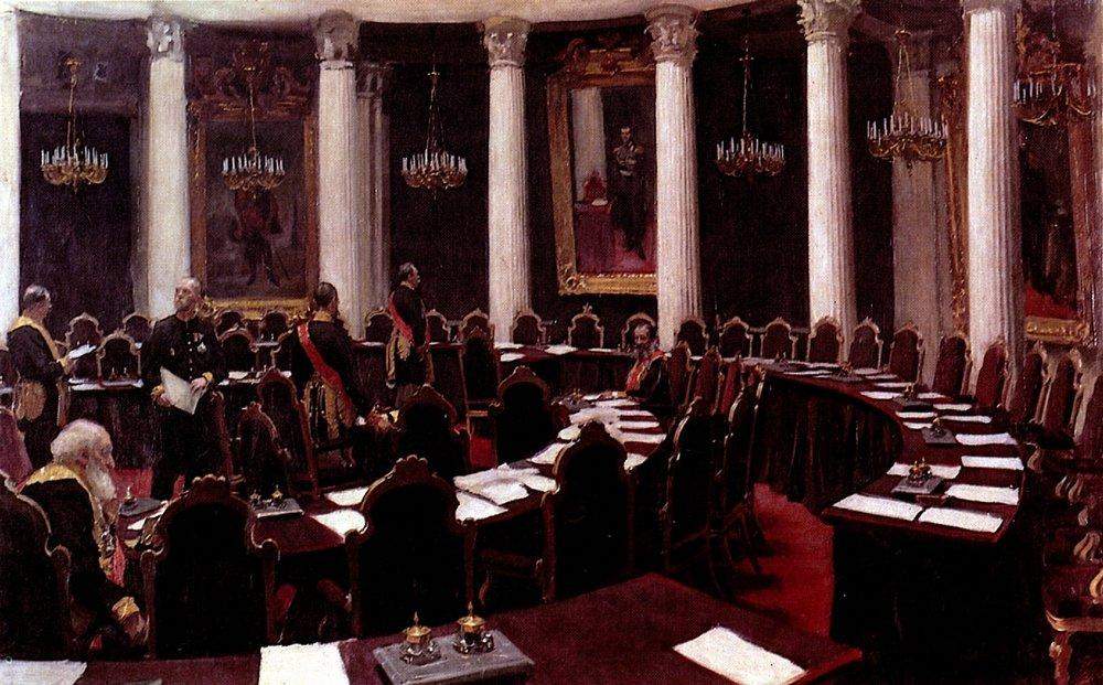 В зале Государственного совета — Илья Репин