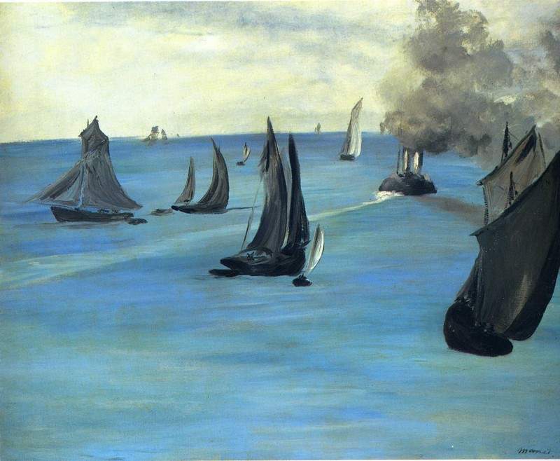 Steamboat leaving Boulogne — Эдуард Мане