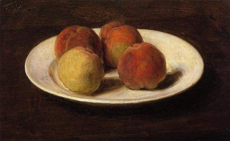Still Life of Four Peaches — Анри Фантен-Латур