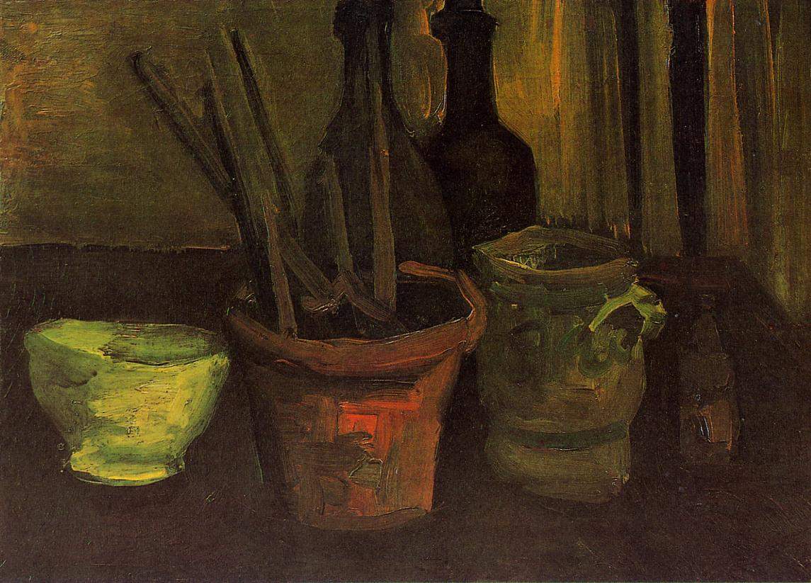 Still Life of Paintbrushes in a Flowerpot — Винсент Ван Гог