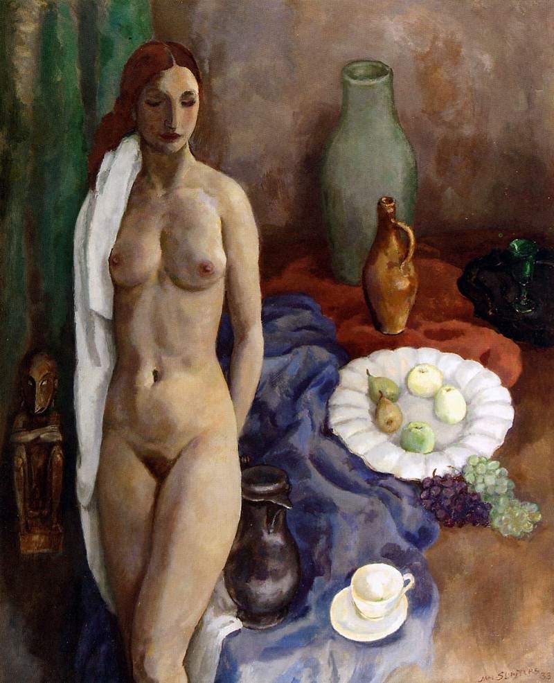 Still life with standing nude — Ян Слёйтерс