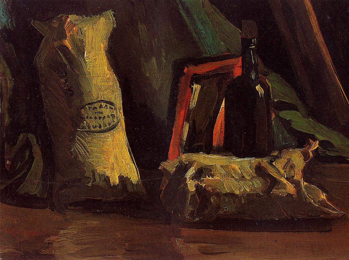 Still Life with Two Sacks and a Bottle — Винсент Ван Гог