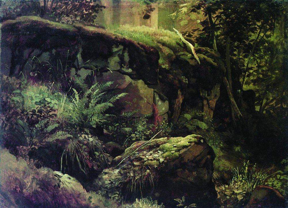 Камни в лесу. Валаам — Иван Шишкин