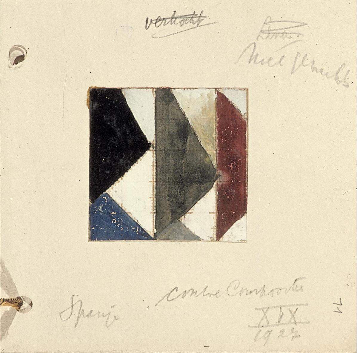 Studie voor Contra compositie XIX — Тео ван Дусбург