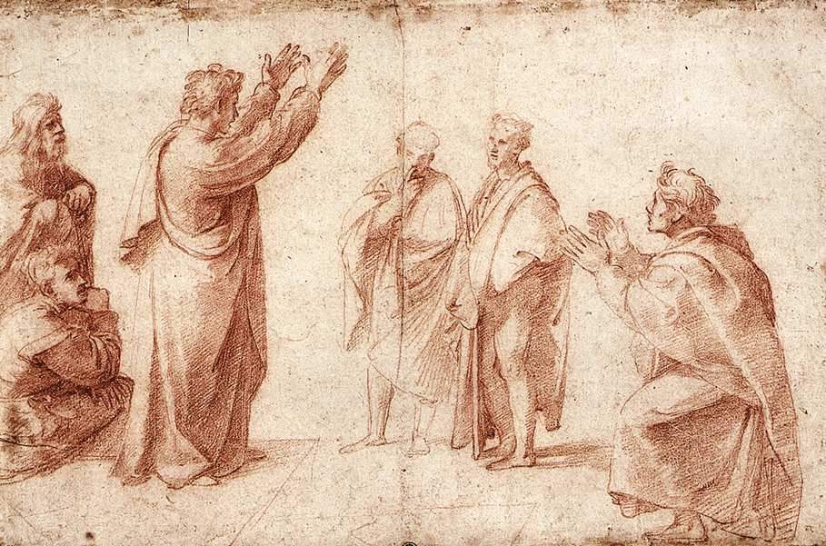 Study for St. Paul Preaching in Athens — Рафаэль Санти