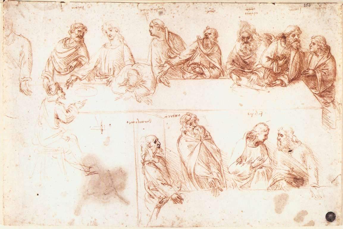 Study for the Last Supper — Леонардо да Винчи