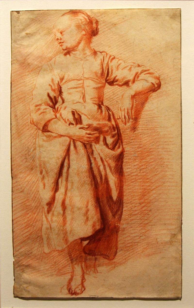 Study of a Woman in Peasant Dress — Адриан ван де Вельде