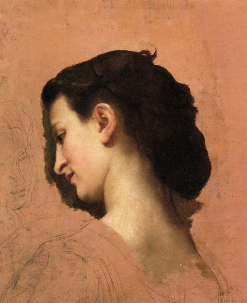 Study of a Young Girl s Head — Вильям Адольф Бугро