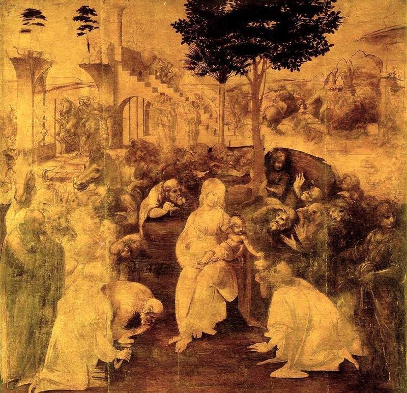 The Adoration of the Magi — Леонардо да Винчи
