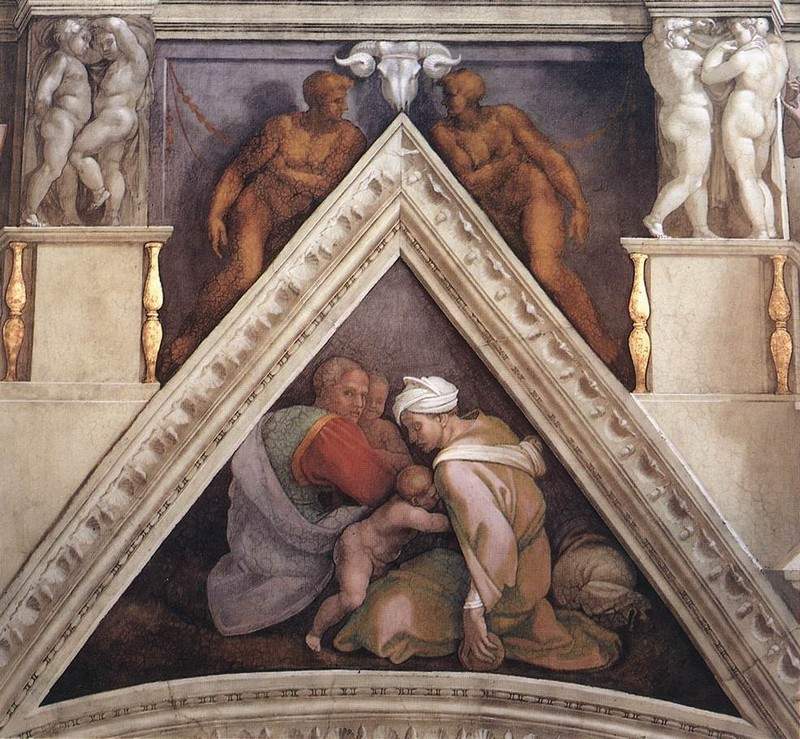 The Ancestors of Christ: Ozias — Микеланджело