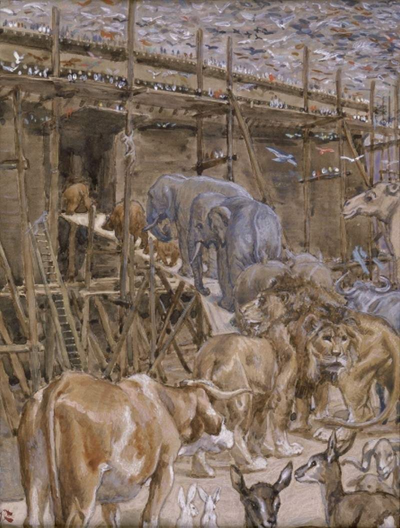 The Animals Enter the Ark — Джеймс Тиссо
