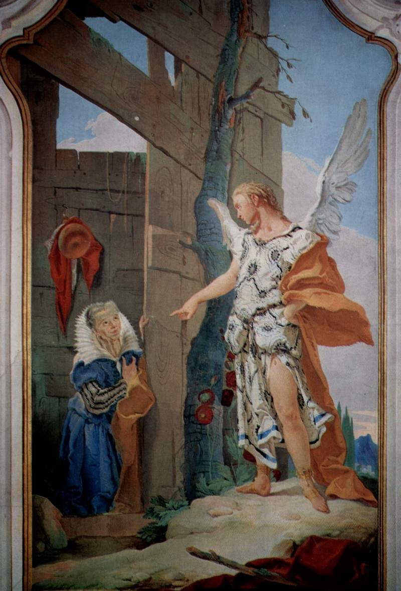 The appearance of the angel before Sarah — Джованни Баттиста Тьеполо