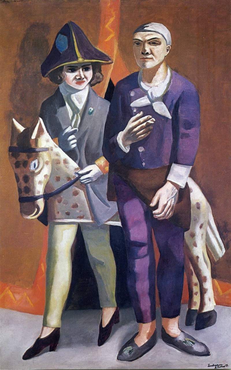The artist and his wife — Макс Бекман