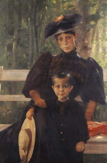 The Artist’s Wife with Their Son — Георгиос Яковидис