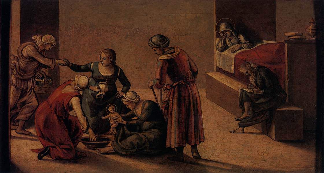 The Birth of the Virgin — Андреа дель Сарто