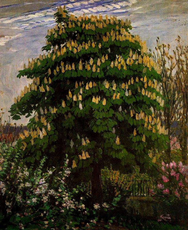 The chestnut tree in blossom — Франтишек Купка