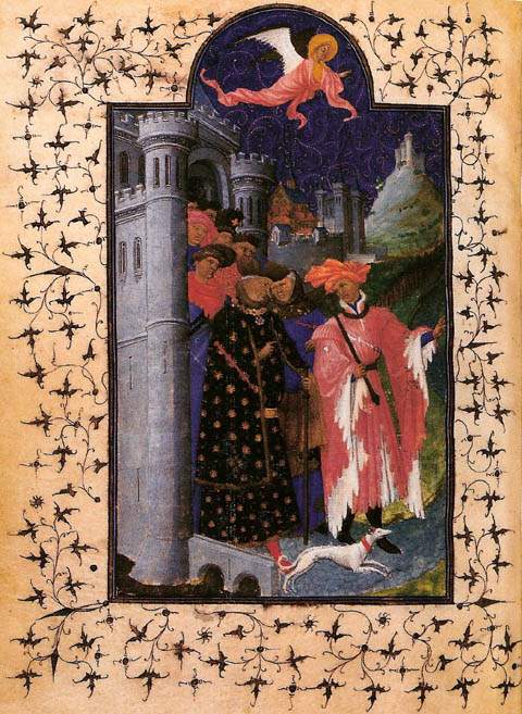 The Departure of Jean de France (1340-1416) Duke of Berry — Братья Лимбург