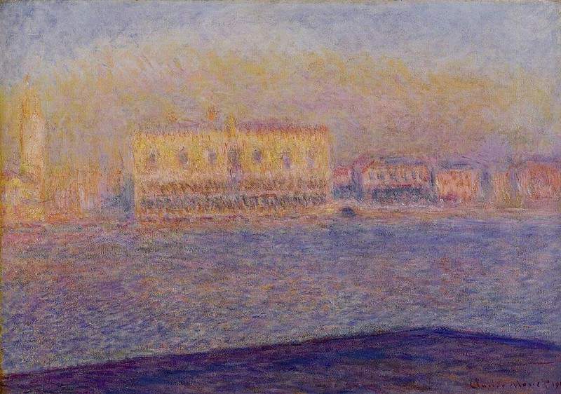 Дворец Дожей, вид с Сан-Джорджо Маджоре, Венеция — Клод Моне
