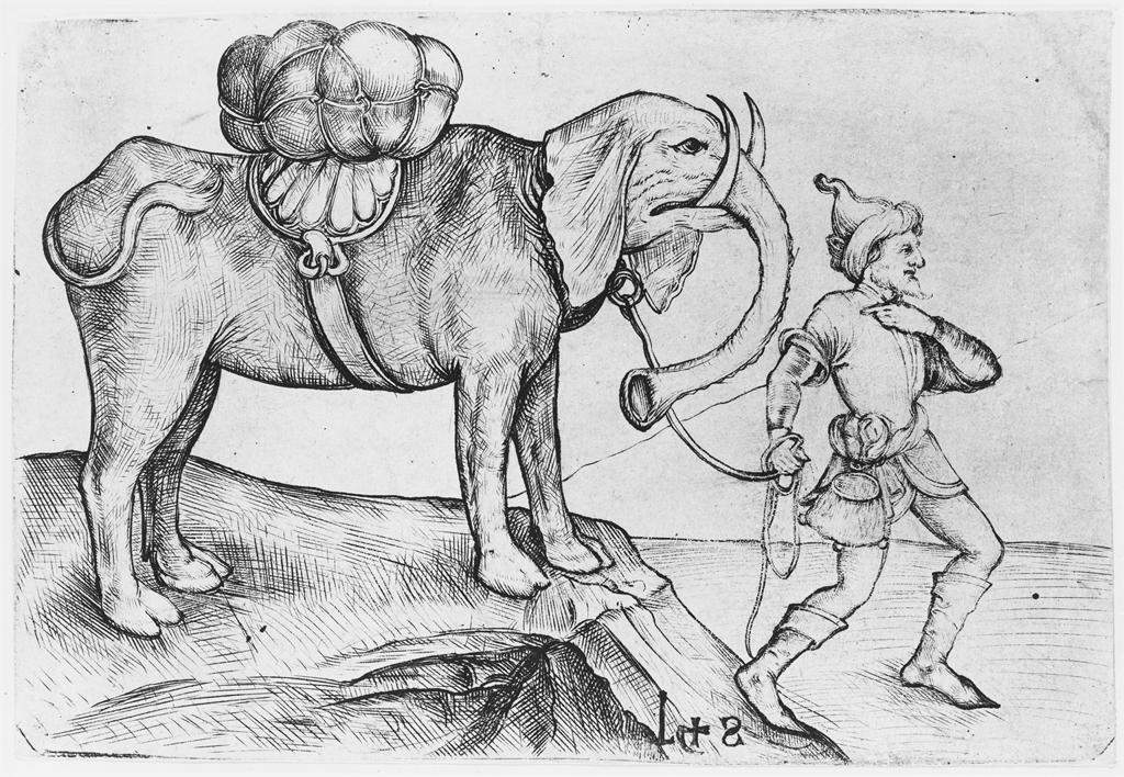 The elephant and his trainer — Мартин Шонгауэр