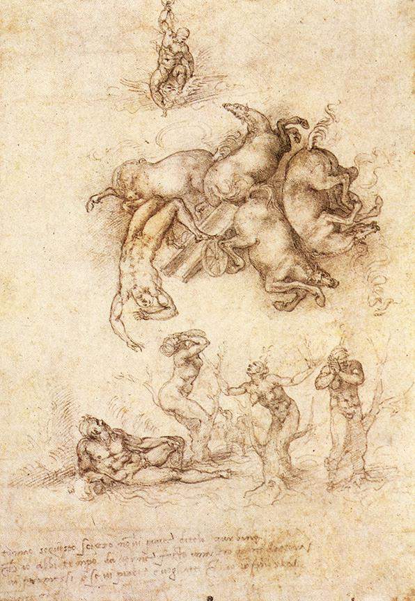 The Fall of Phaeton — Микеланджело