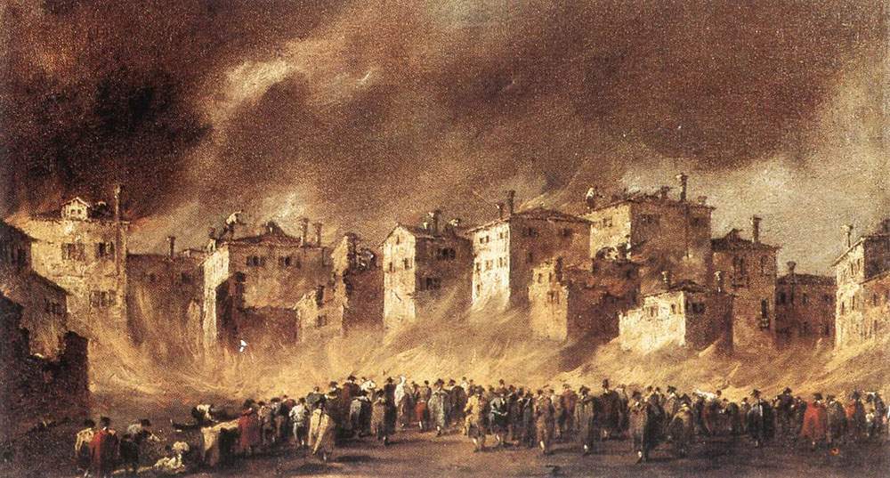 The Fire at San Marcuola — Франческо Гварди