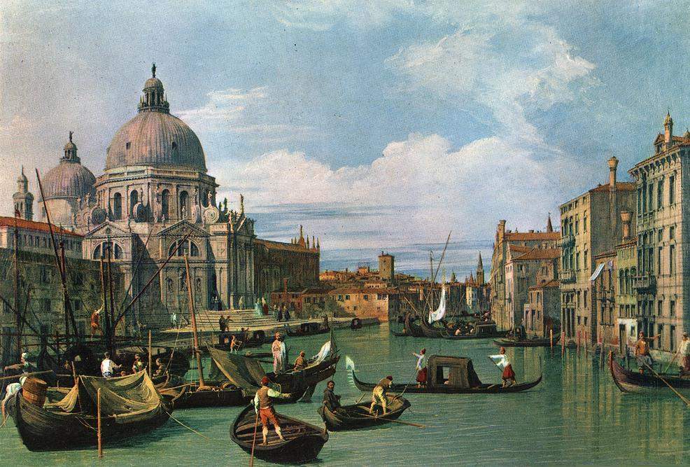 The Grand Canal at the Salute Church — Каналетто