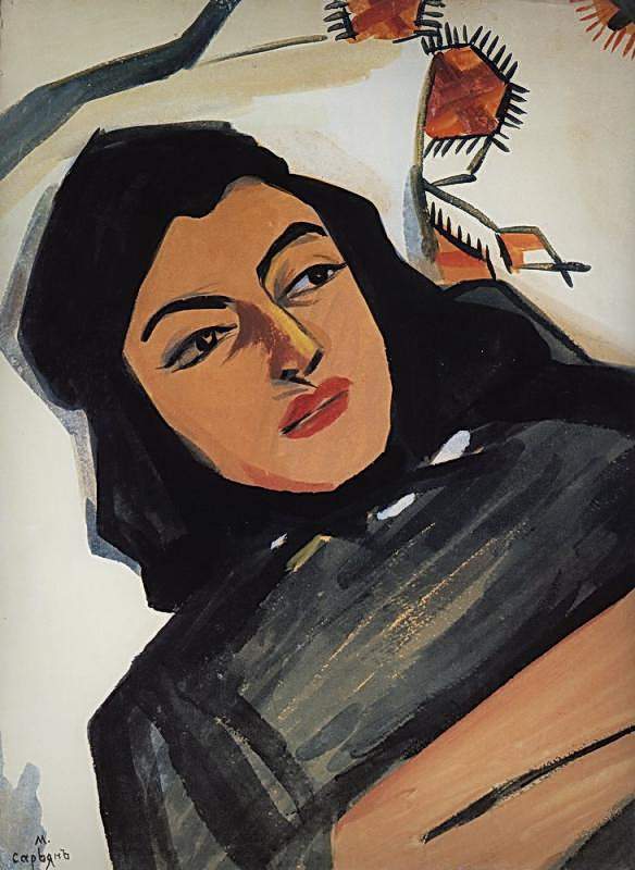 The head of the girl (Mariam Tazahulahyan) — Мартирос Сарьян