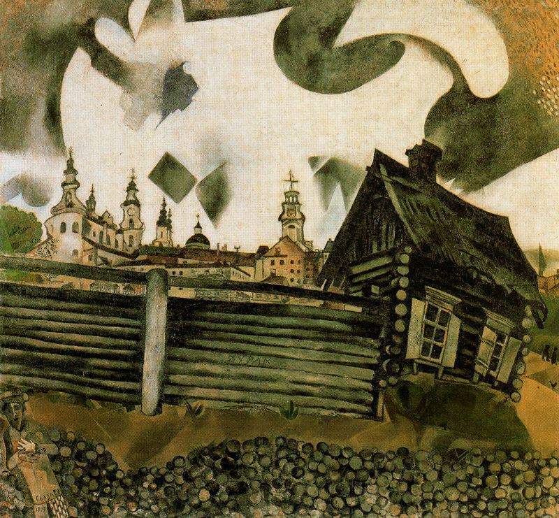 Дом в сером — Марк Шагал