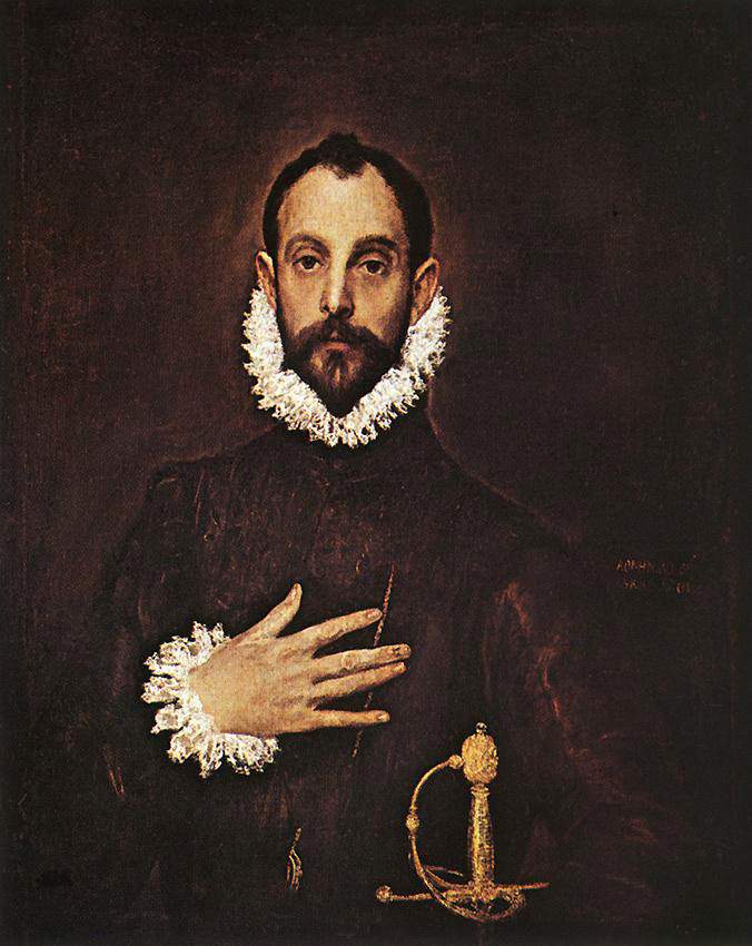 Рыцарь с рукой на груди — Эль Греко