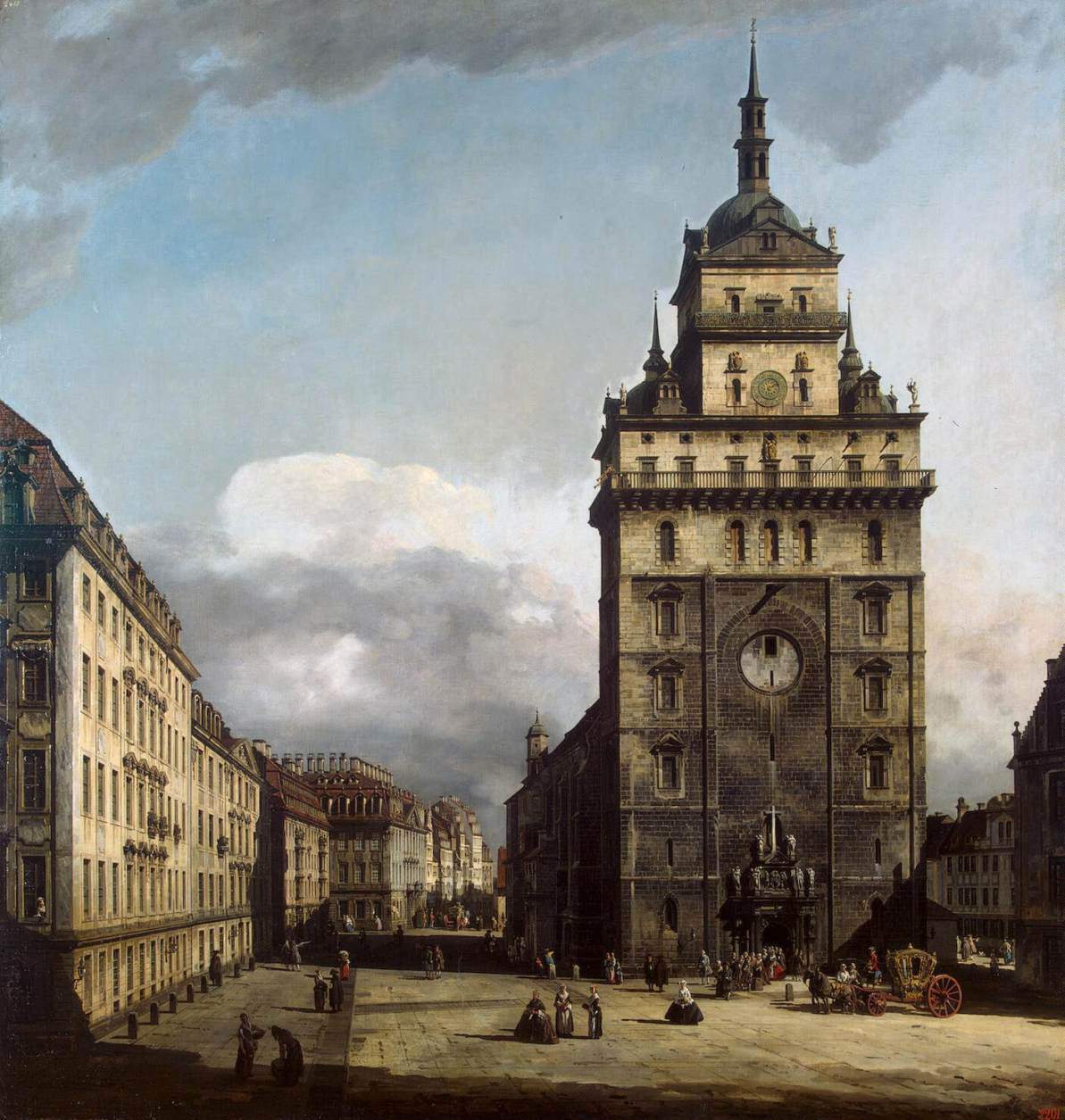 The Kreuzkirche in Dresden — Бернардо Беллотто
