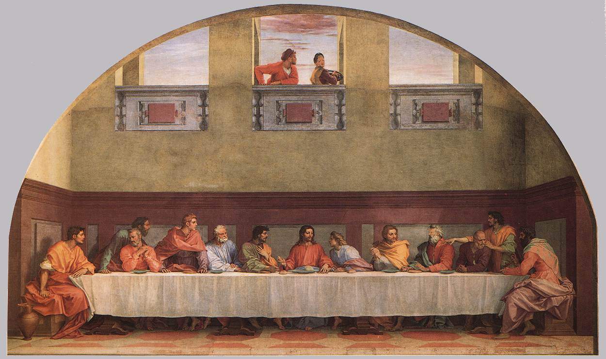 The Last Supper (detail) — Андреа дель Сарто