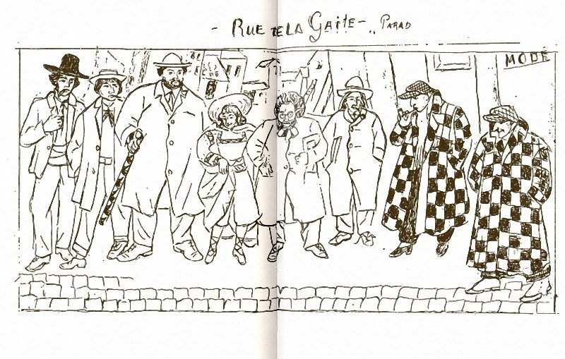 The march down Rue de la Gatti in Paris — Маревна